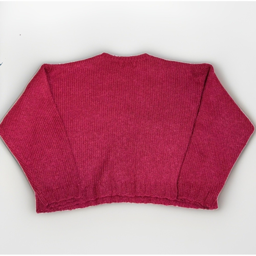 Reference Point Sweater Medium M Petite Mohair Wool Blend Fuzzy Knit Vintage - Picture 2 of 7